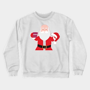 Have a A delightful cup of Christmas with Santa Claus Crewneck Sweatshirt